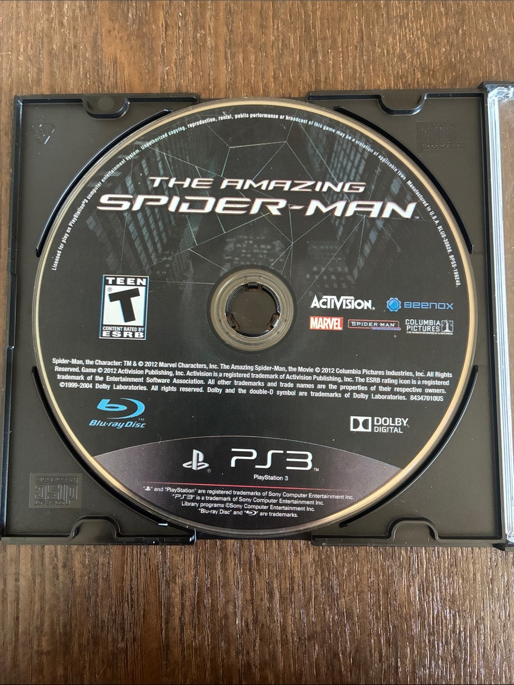 The Amazing Spider-Man (PS3) Blu-ray Disc - Black